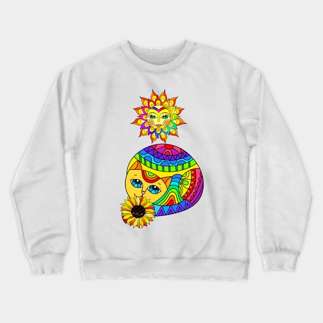 Sleepy kitty Crewneck Sweatshirt by redwitchart